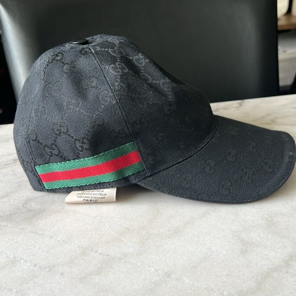 ORIGINAL GG CANVAS BASEBALL HAT WITH WEB - Picture 5 of 7
